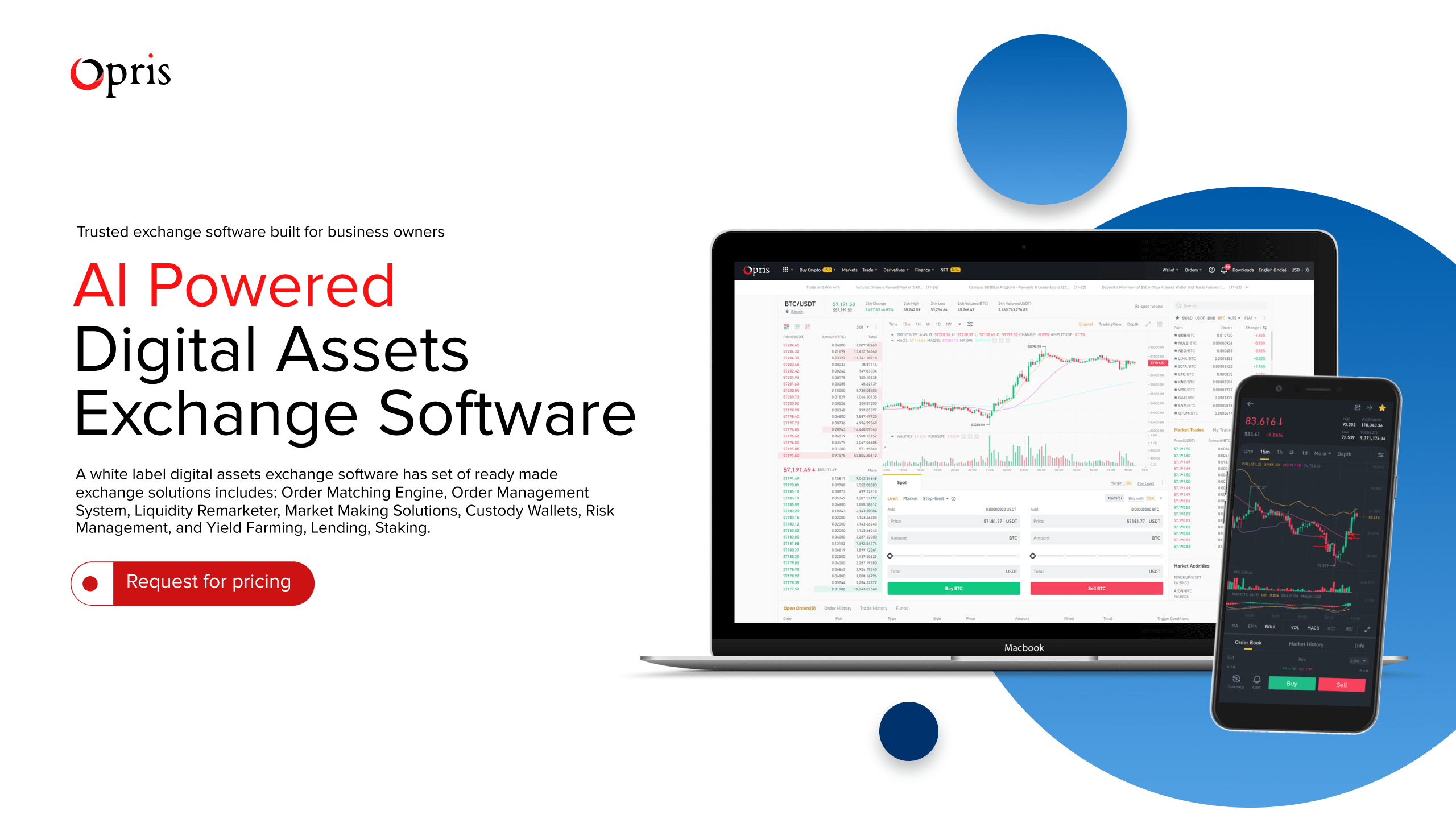 AI-Powered Digital Assets Exchange Software | Opris Exchange